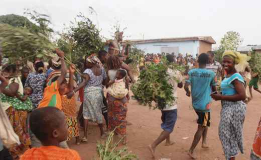 Gnangan (New Harvest Festival) in Motiamo - Ivory Coast